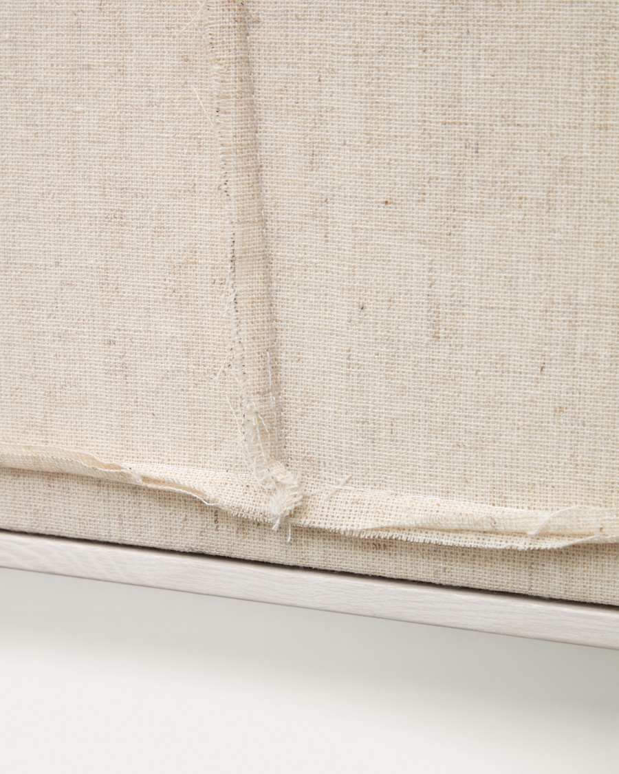 Maha white wall hanging with horizontal line 52 x 72 cm