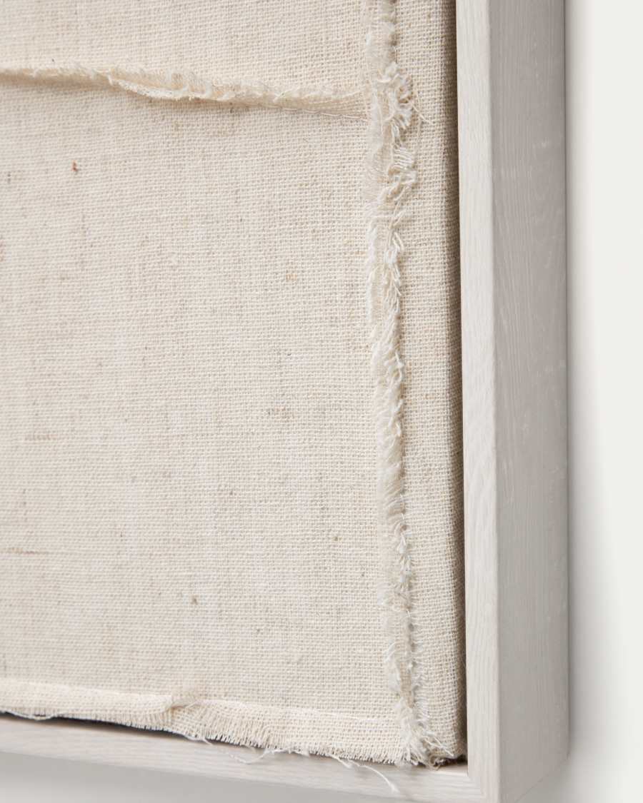 Maha white wall hanging with vertical line 52 x 72 cm