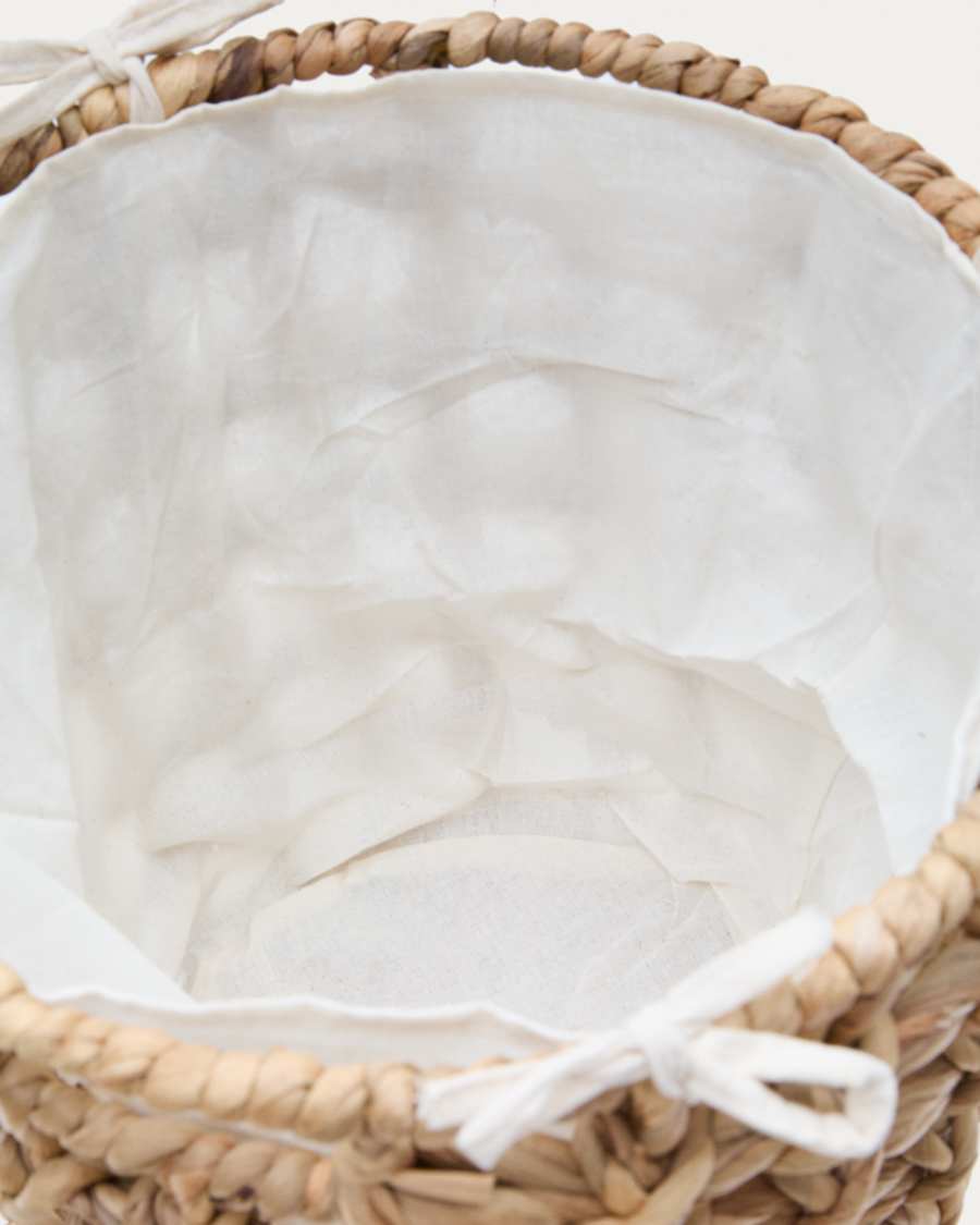 Dilam set of 2 natural fibre baskets, Ø 30 cm / Ø 38 cm