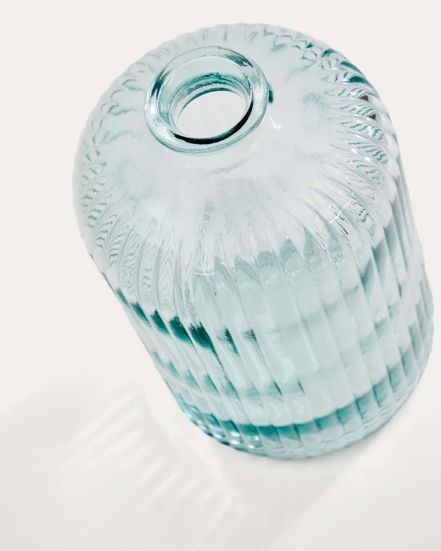 Large Marba bottle made of transparent recycled glass