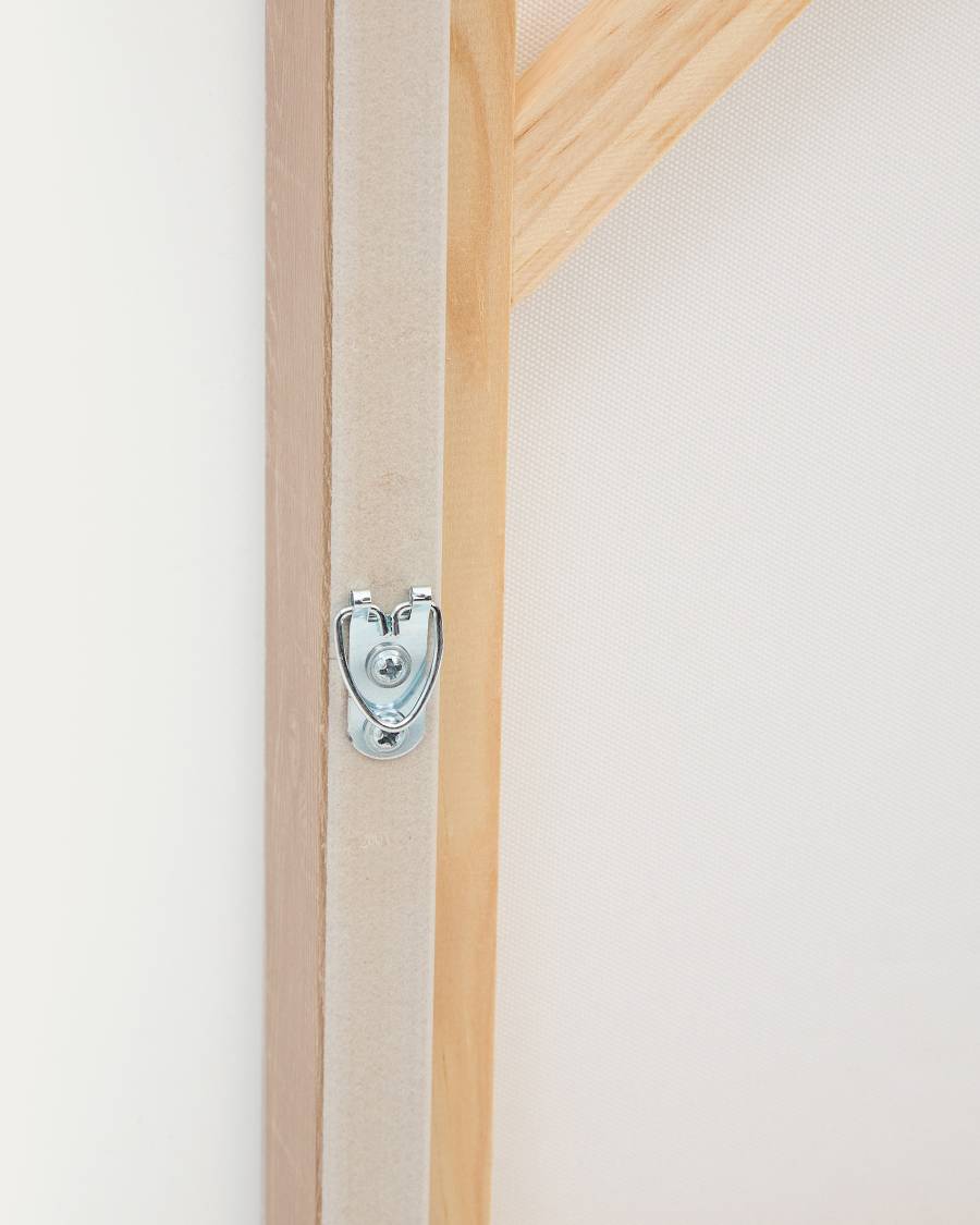 Zay picture with brown geometric shapes, 40 x 40 cm