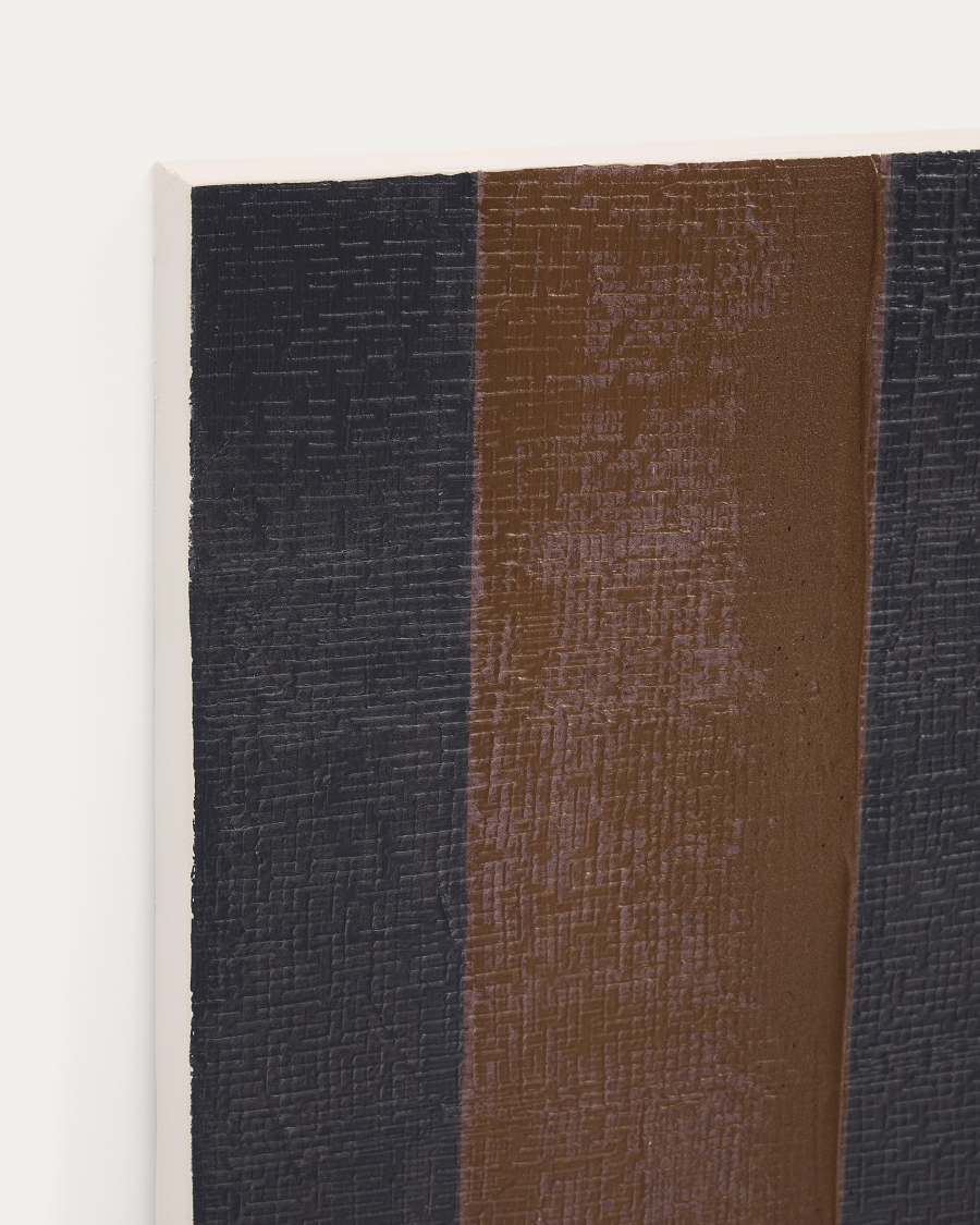 Tonol, brown abstract canvas, 100 x 80 cm