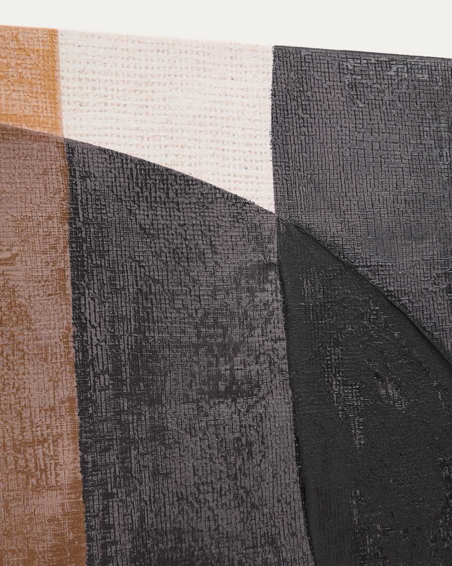 Tonol, brown abstract canvas, 180 x 140 cm