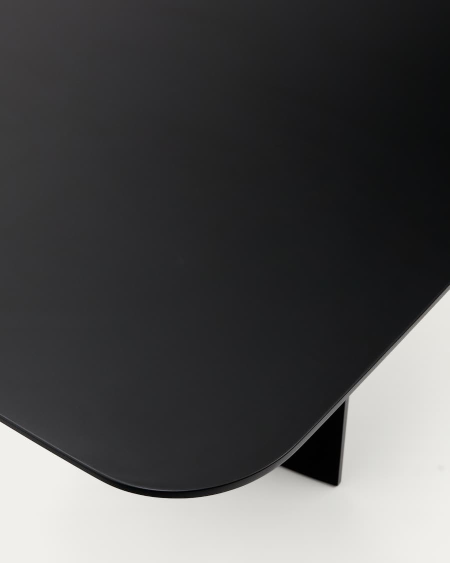Litto black, lacquered MDF table, 200 x 100 cm