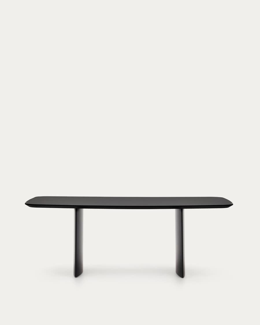 Litto black, lacquered MDF table, 200 x 100 cm