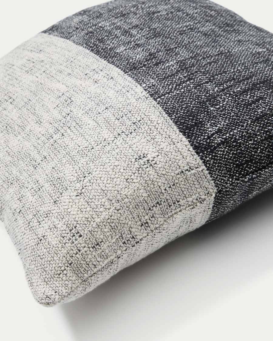 Dalel grey cotton cushion cover, 45 x 45 cm