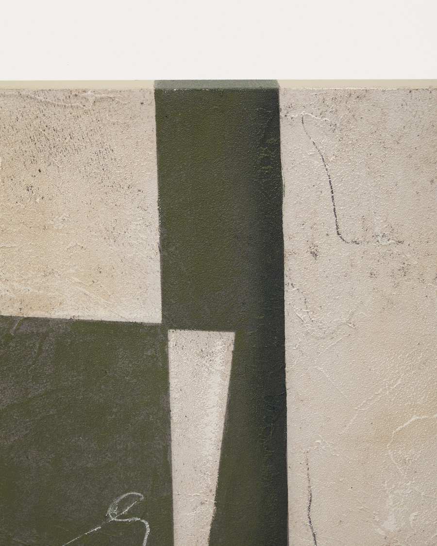 Abstrakcyjne płótno Fida zielone 118 x 94 cm