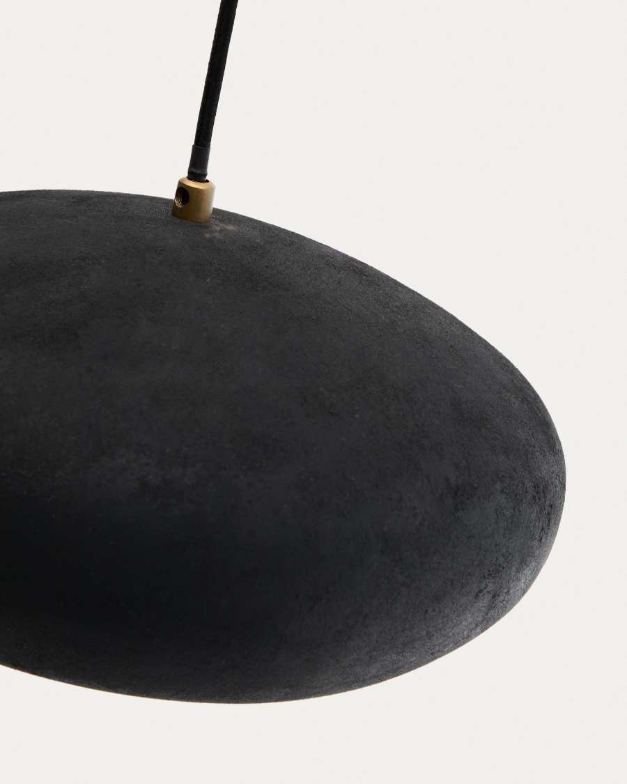 Inda metal ceiling lamp in a black finish, Ø 30 cm