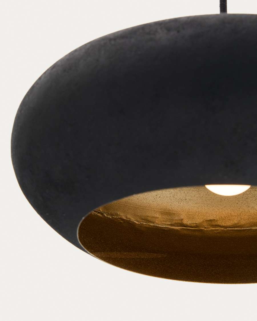 Inda metal ceiling lamp in a black finish, Ø 30 cm