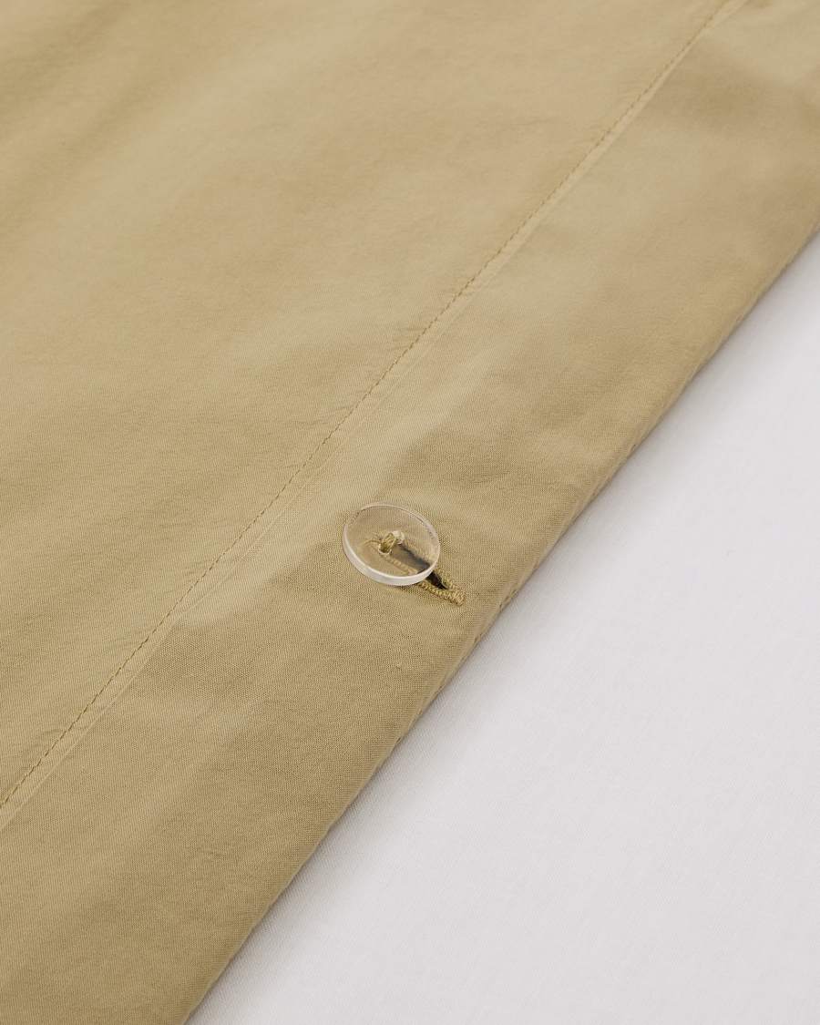 Sifinia green duvet cover and pillowcase set, 100% cotton percale fringes, 180 cm bed