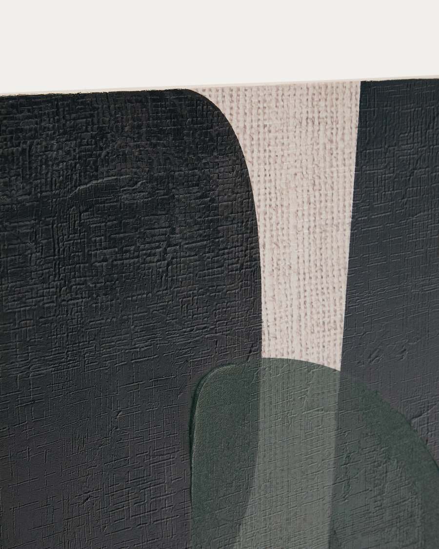 Nemsa blue and green abstract canvas, 90 x 60 cm