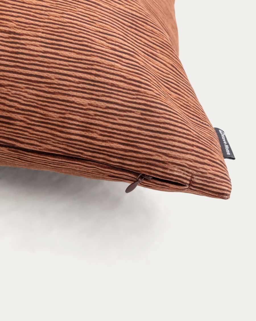 Copricuscino Mirca struttura marrone 45 x 45 cm