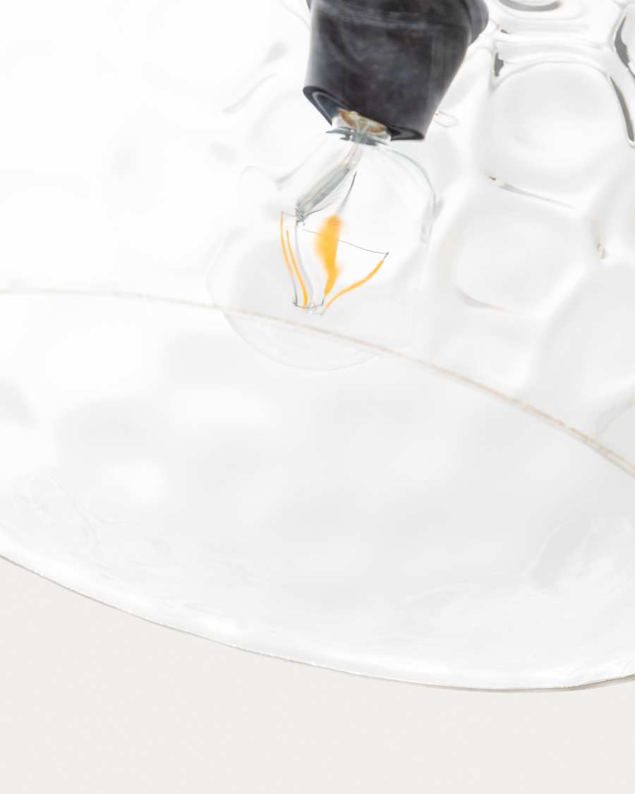 Balma transparent glass ceiling lamp, Ø 40 cm