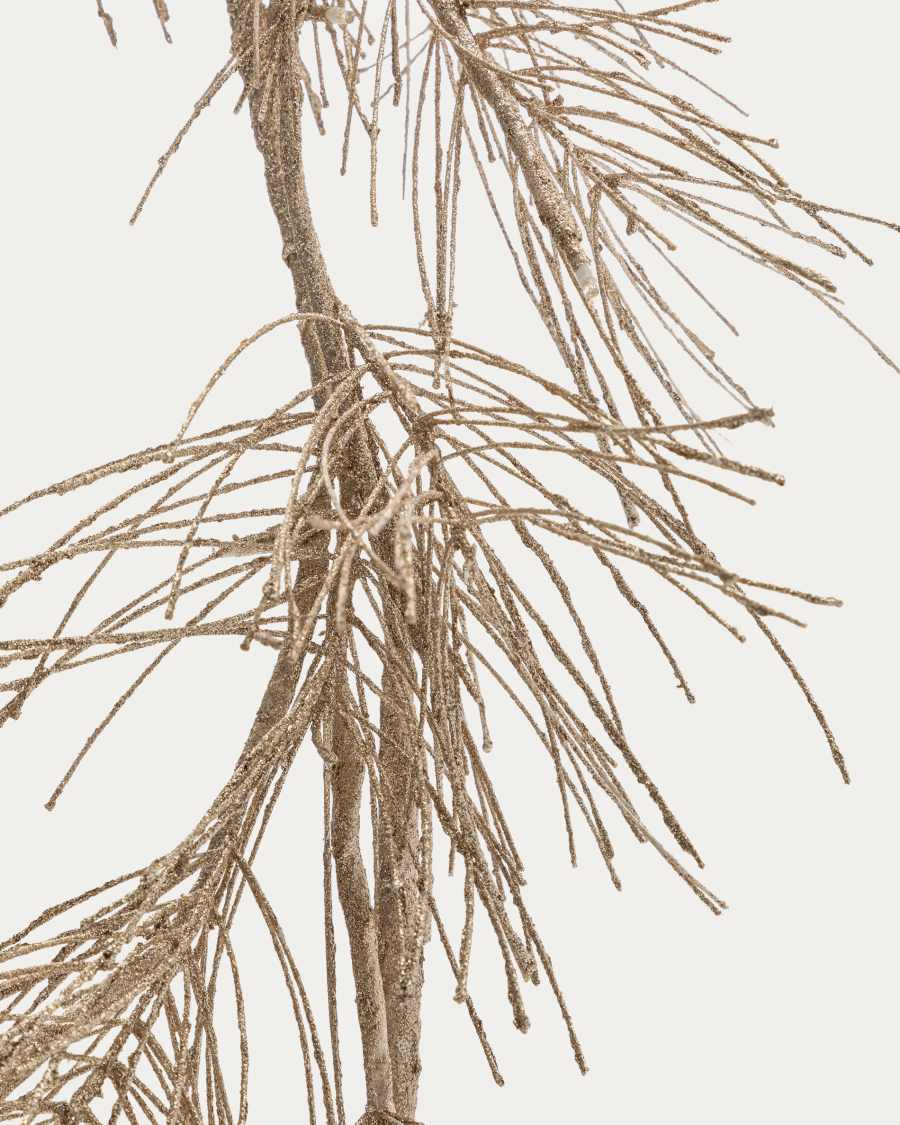 Teila Lichtergirlande in Form eines Zweiges goldfarben 180 cm