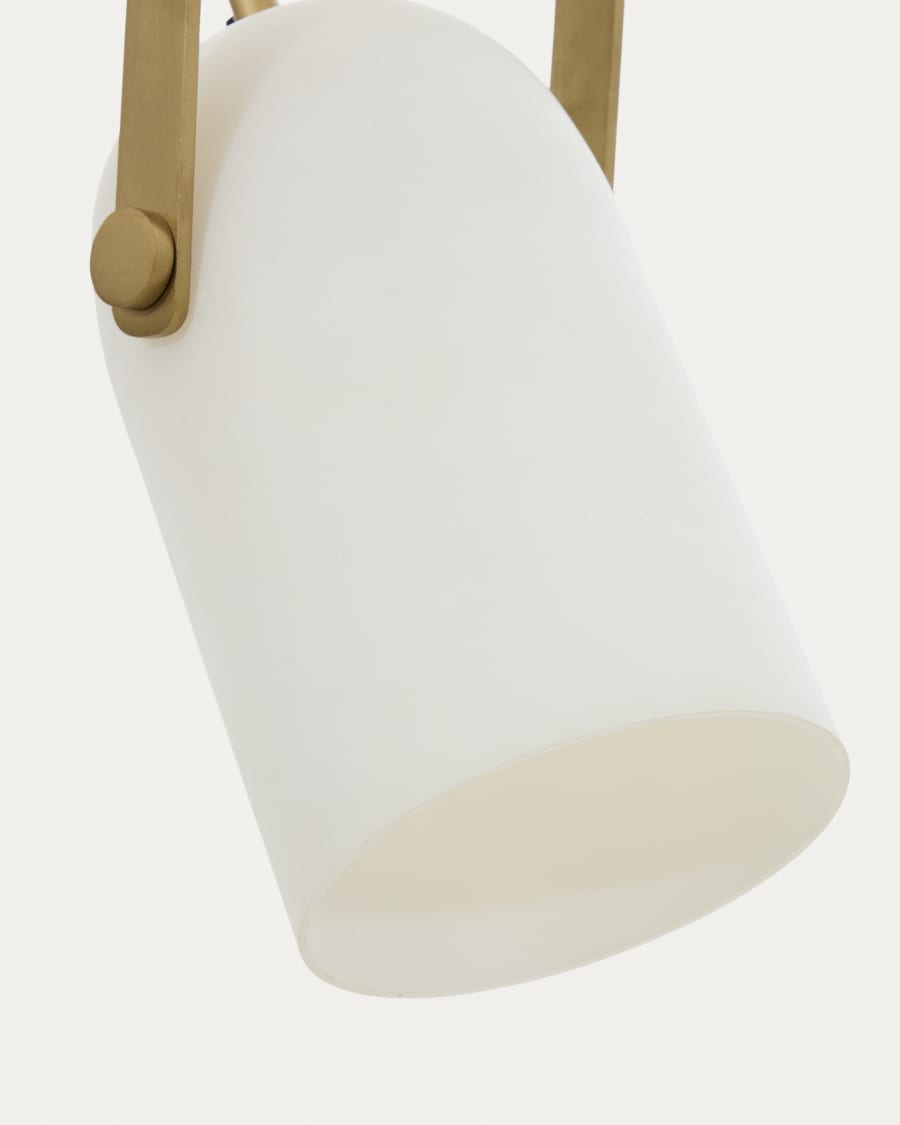 Reisy ceiling lamp made of glazed glass, Ø14 cm
