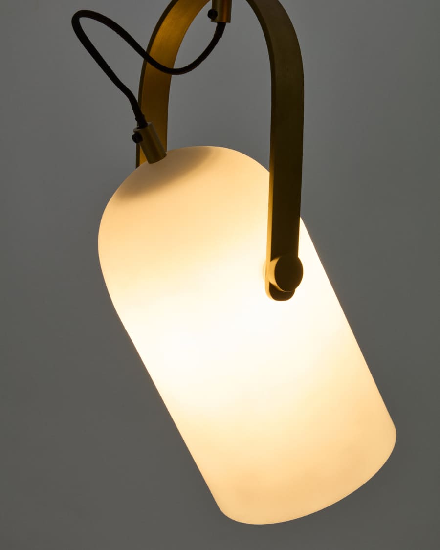 Reisy ceiling lamp made of glazed glass, Ø14 cm