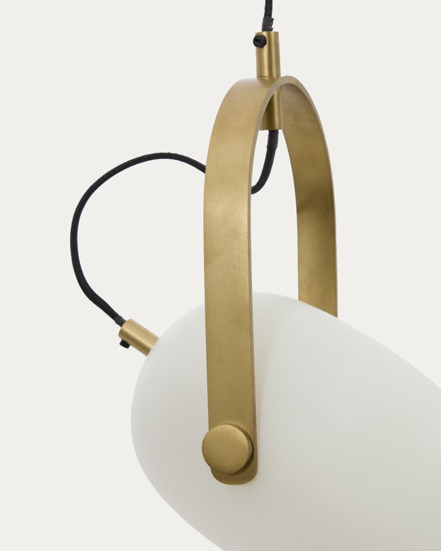 Reisy ceiling lamp made of glazed glass, Ø14 cm