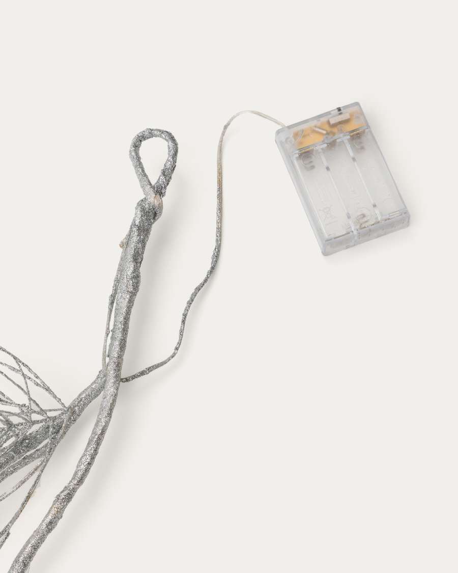 Teila Lichtergirlande in Form eines Zweiges silberfarben 180 cm