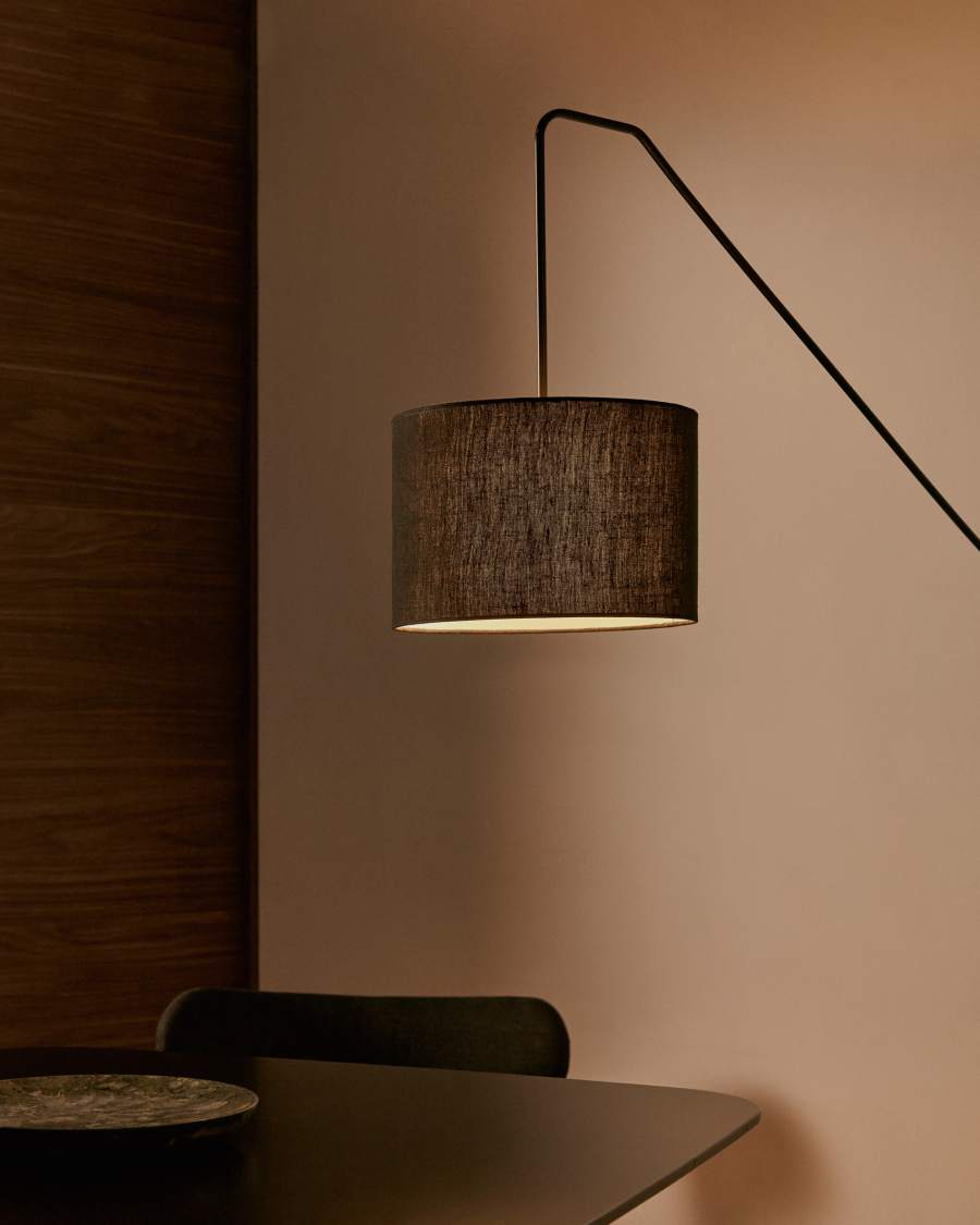 Jex wall lamp made of black painted metal