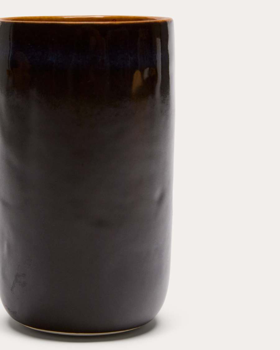 Tasse haute Uilo en céramique marron