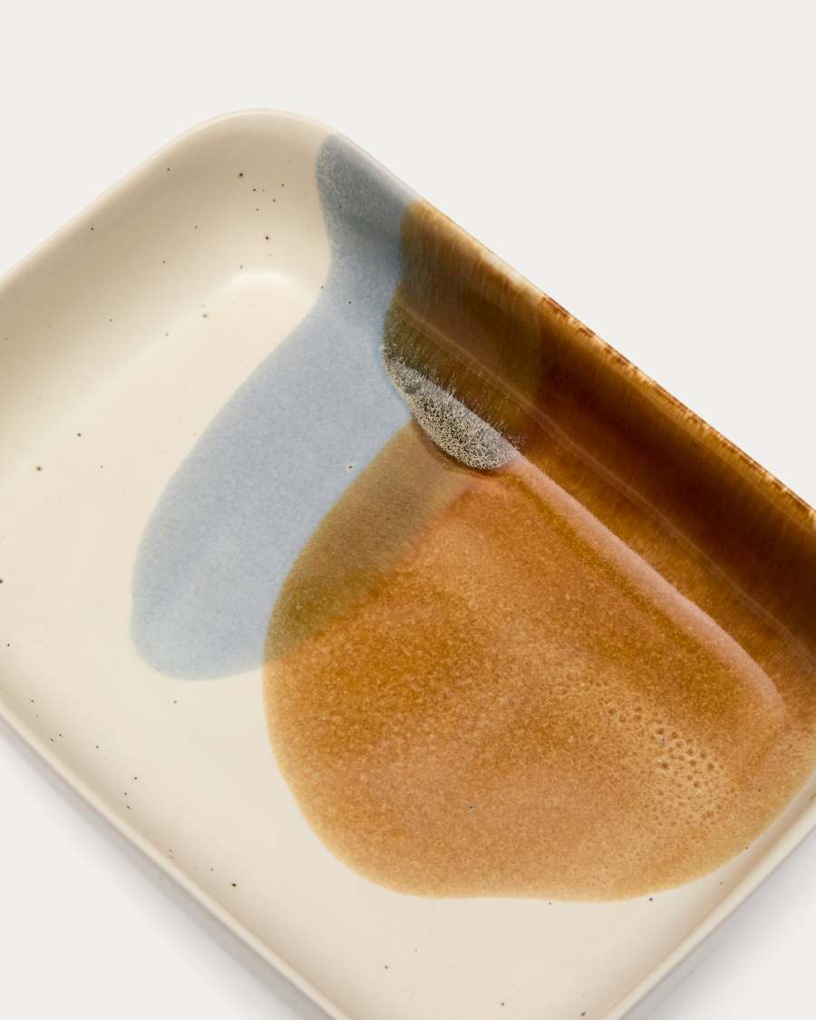 Petit plat à four Miglo en céramique multicolore