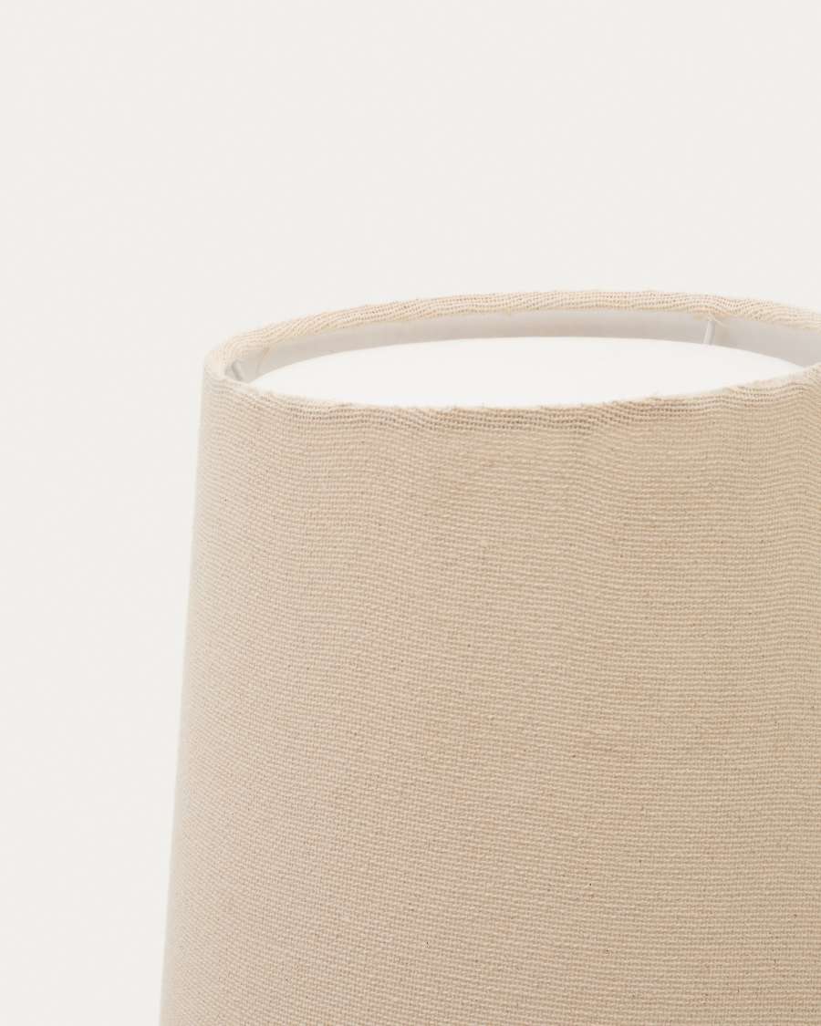 Lampada da terra Senni in metallo verniciato nero adattatore UK