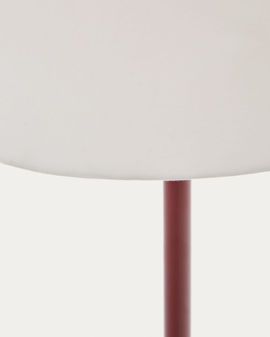 Lampada da terra Navat in metallo verniciato terracotta