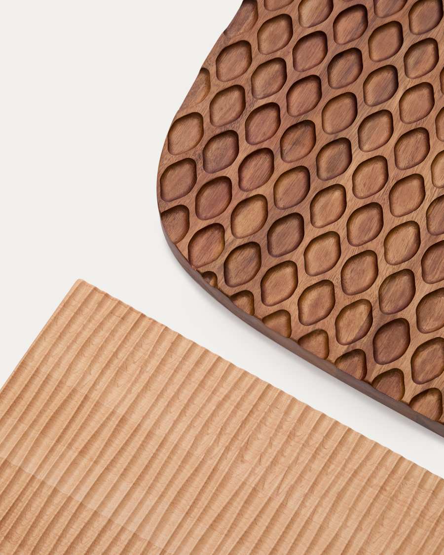 Trivax 3-piece wall panel made of acacia wood FSC 100%