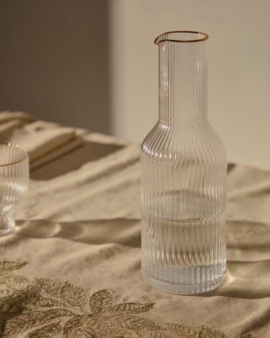 Ayan transparent glass jug, 115 cl