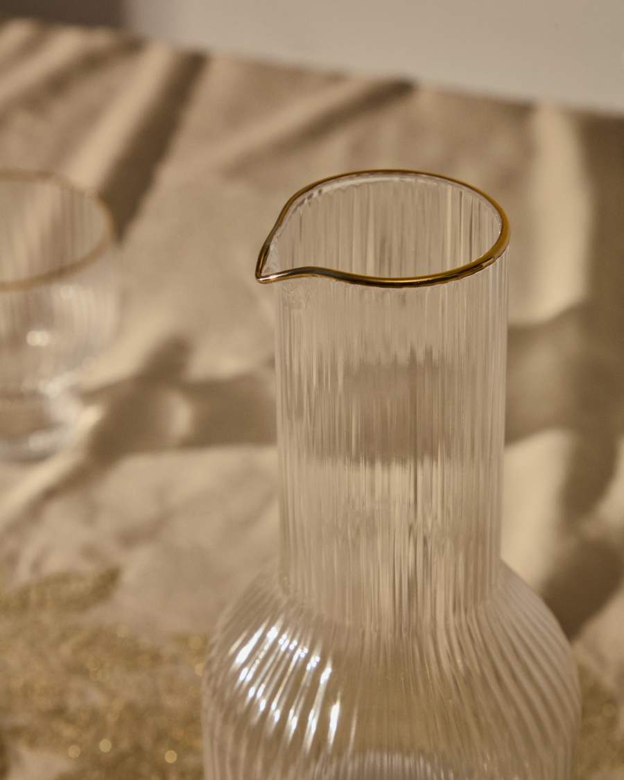 Ayan transparent glass jug, 115 cl