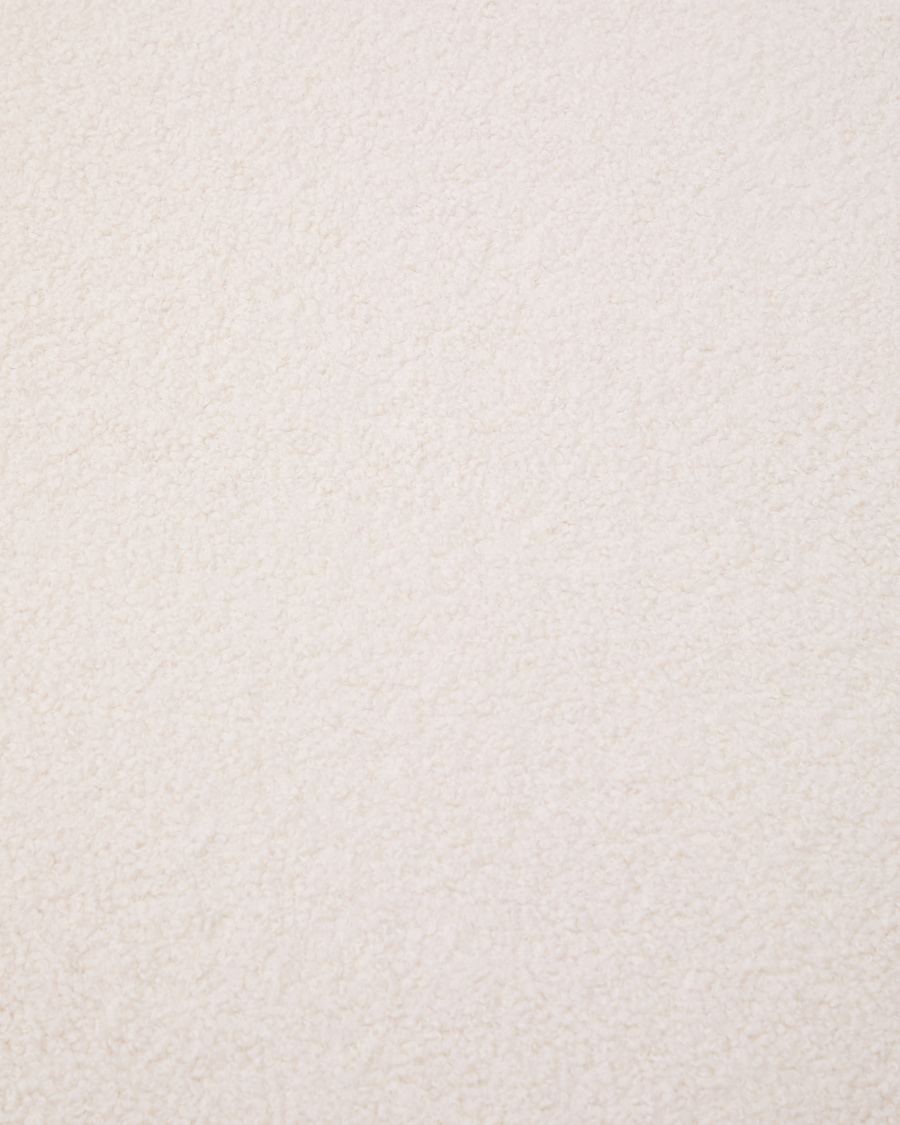 Kaeli footrest cover in ecru bouclé Ø 60 cm