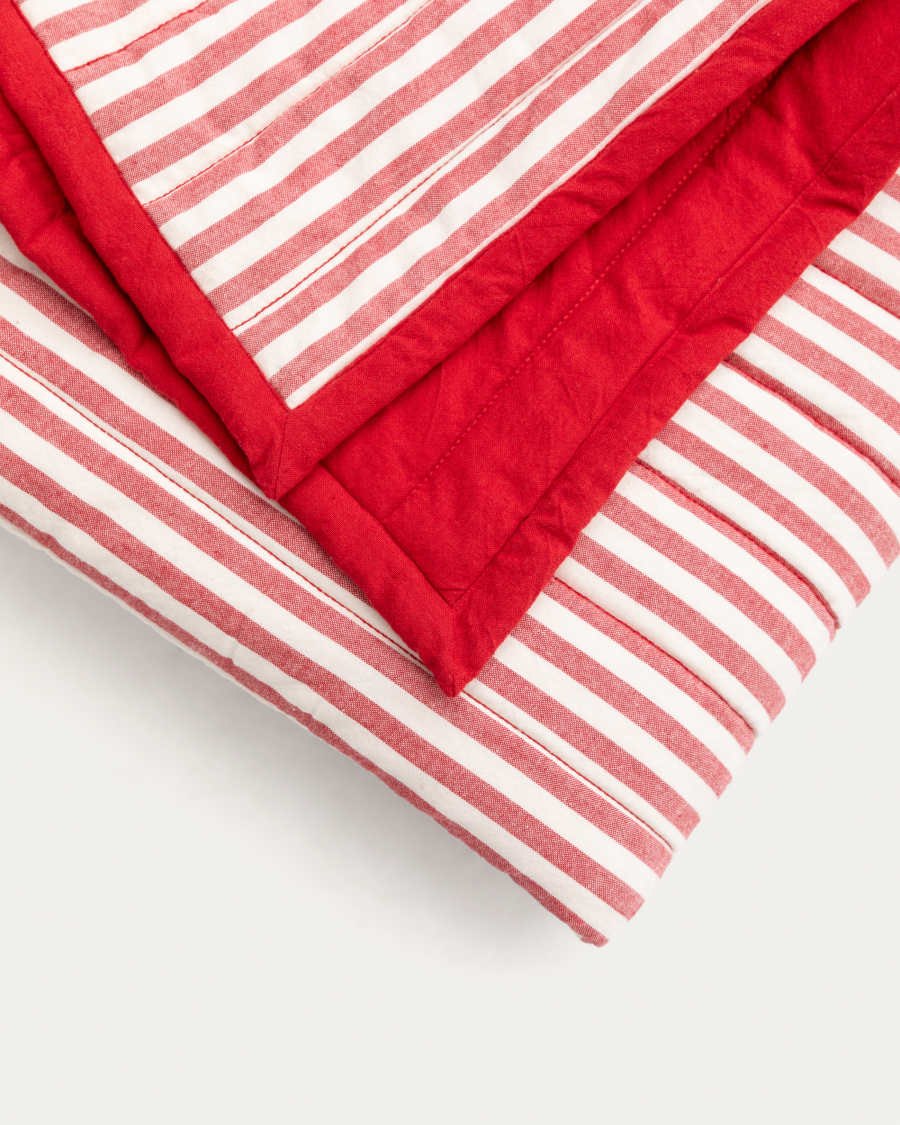 Sini red bedspread made of 100% cotton for a 90 cm bed