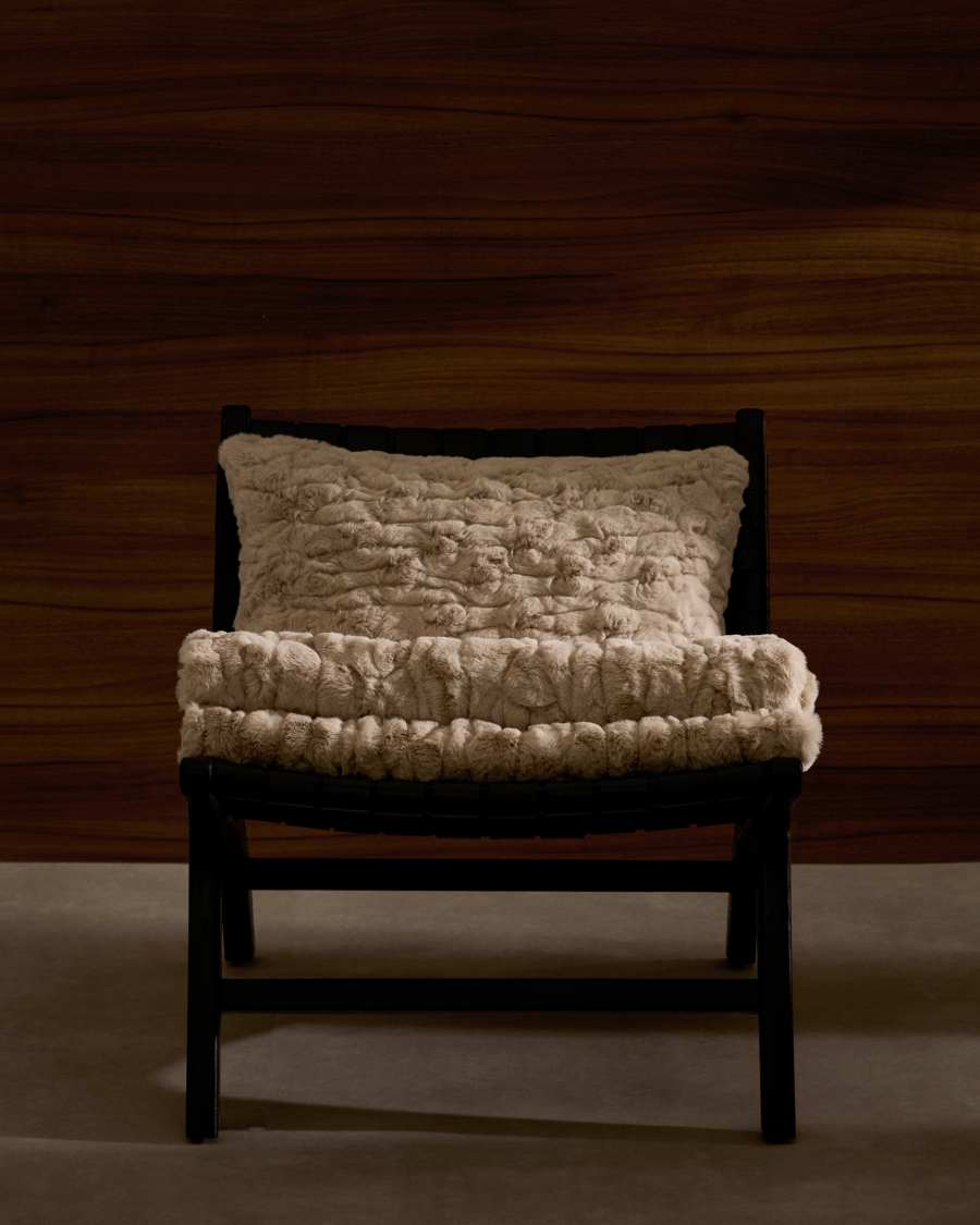Eyra jaquard furry blanket, 130 x 170 cm