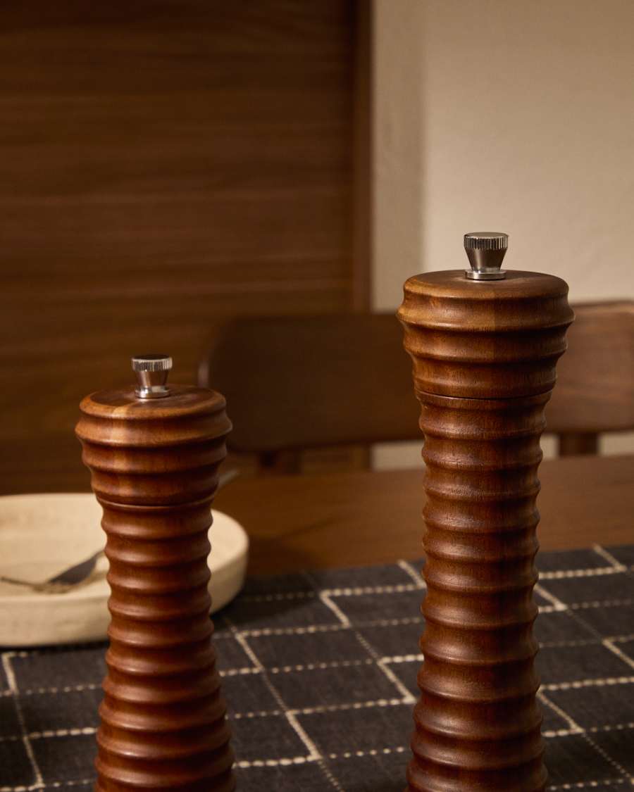Rommu salt and pepper mill made of acacia wood, 18.9 cm FSC 100%