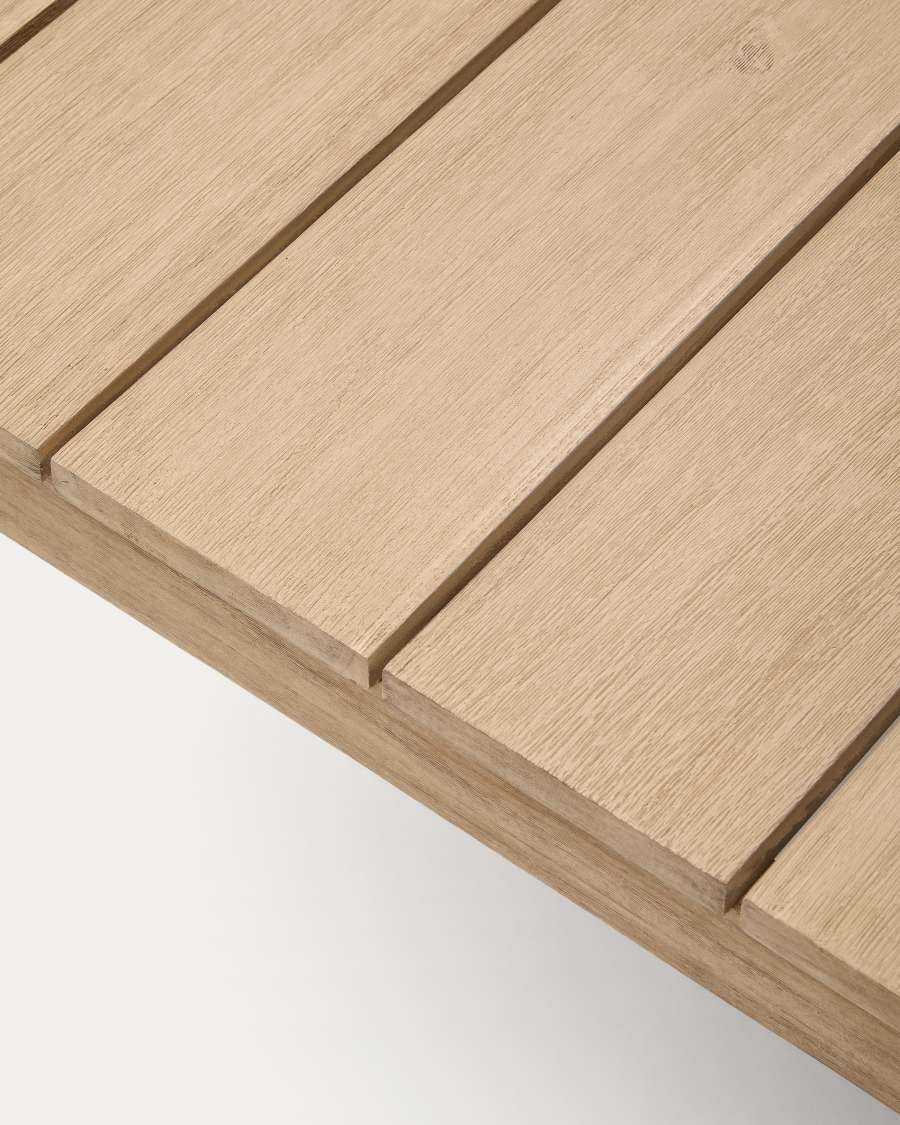 Couchtisch Ambra aus massivem Akazienholz mit hellem Finish 82,5 x 140 cm FSC 100%