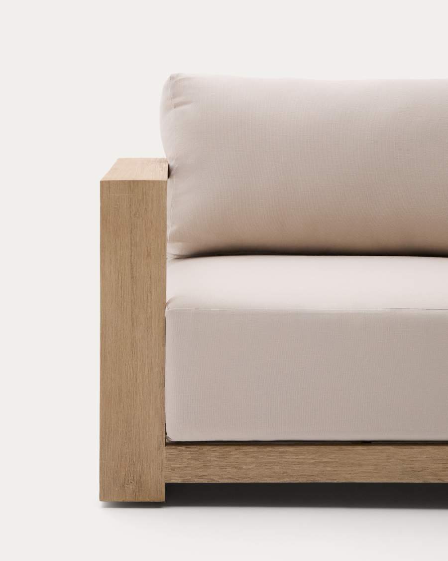 Ambra fauteuil van massief acaciahout met klare afwerking FSC 100%