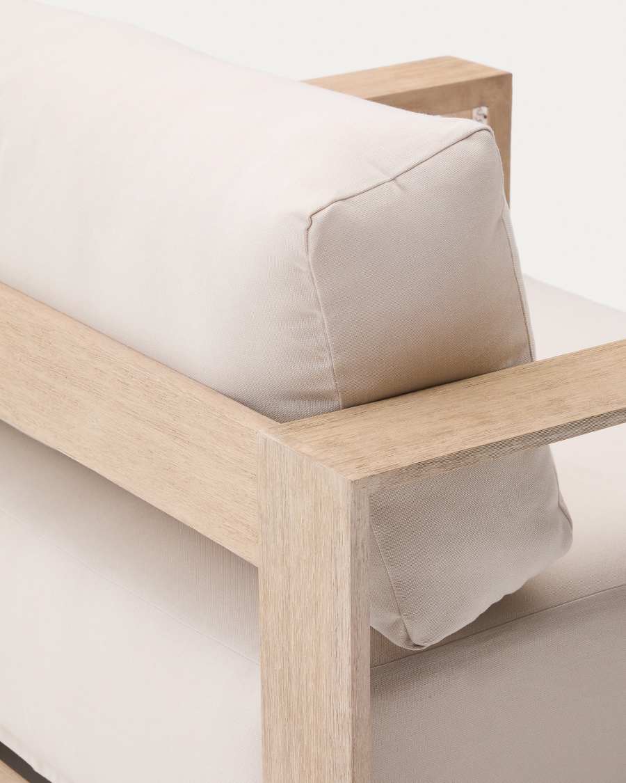 Ambra fauteuil van massief acaciahout met klare afwerking FSC 100%