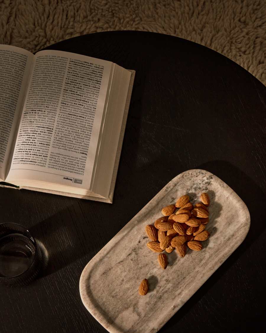 Conjunt Nesa de 2 taules de marbre beix