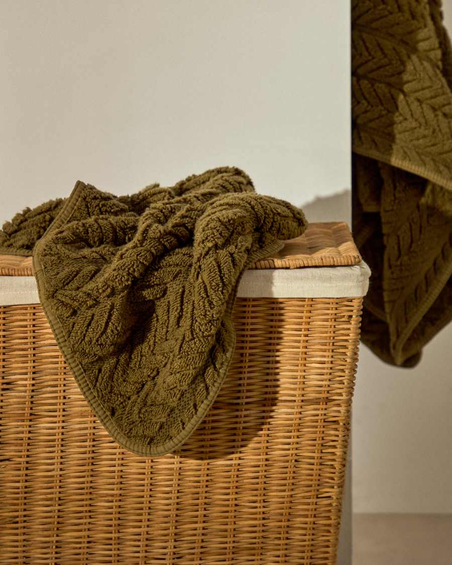 Handtuch Rune 100% Baumwolle Jacquard grün 50 x 90 cm