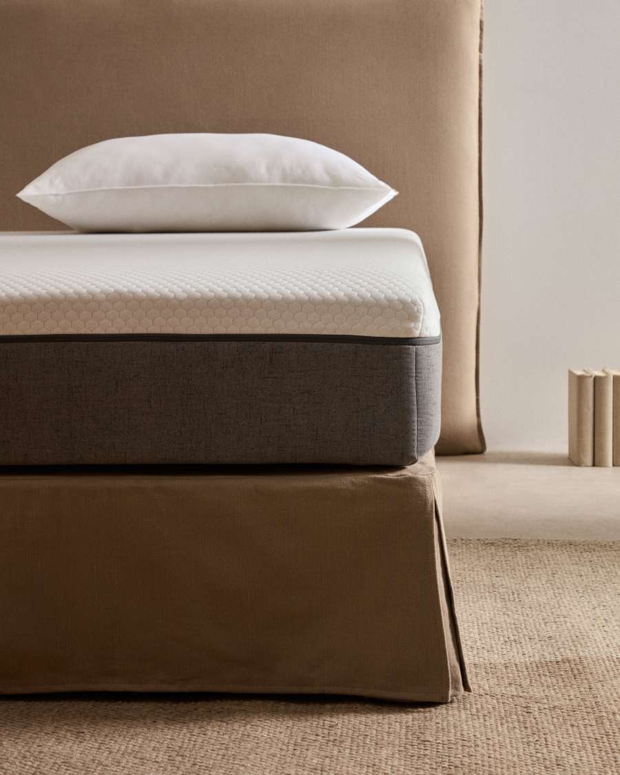 Eva viscoelastic mattress with removable cover 90 x 190 cm