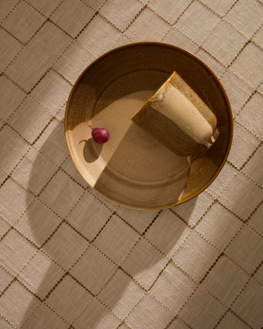 Brown ceramic Nagoli cup