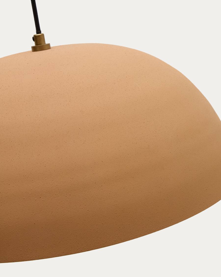 Lampada da soffitto Nibla in metallo effetto terracotta Ø46 cm
