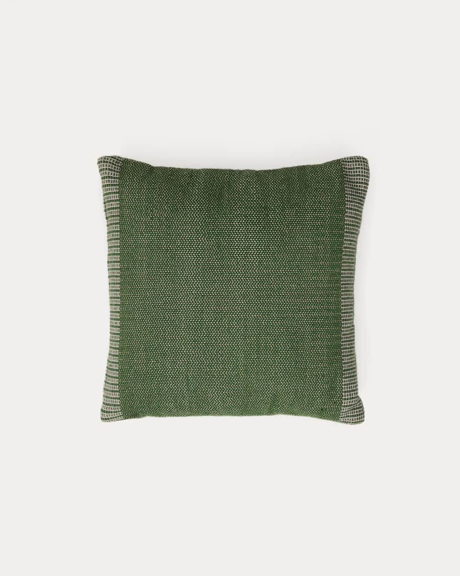 Housse de coussin Delnar 100% PET verte 45 x 45 cm