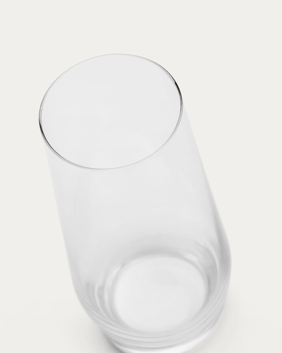 Kiro tall transparent glass cup, 55 cl