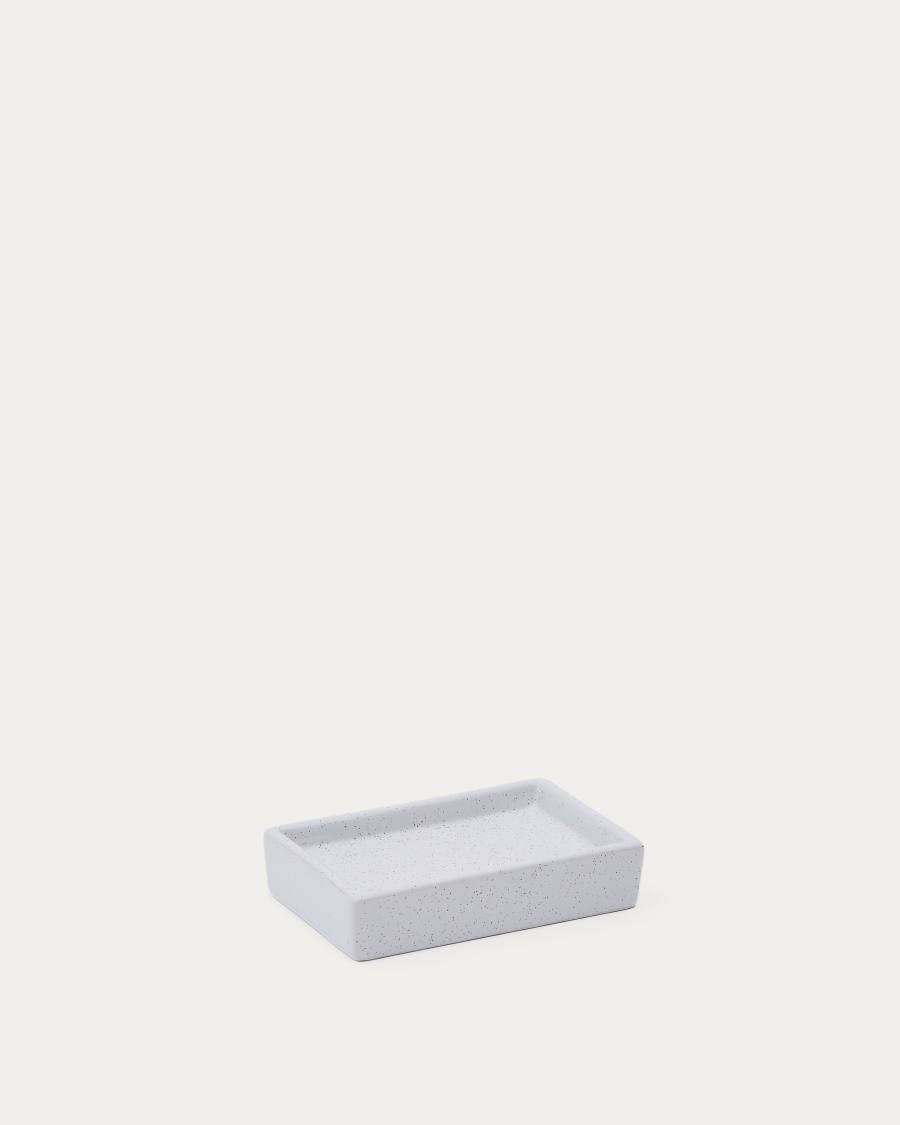 Careli beige stoneware soap dish