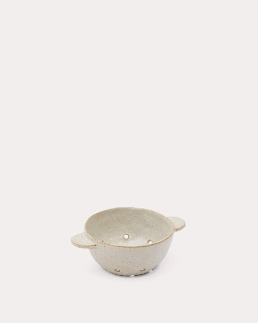 Zunel beige ceramic strainer