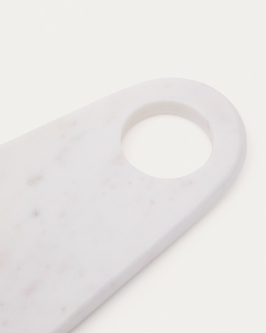 Tagliere da portata Zera in marmo bianco