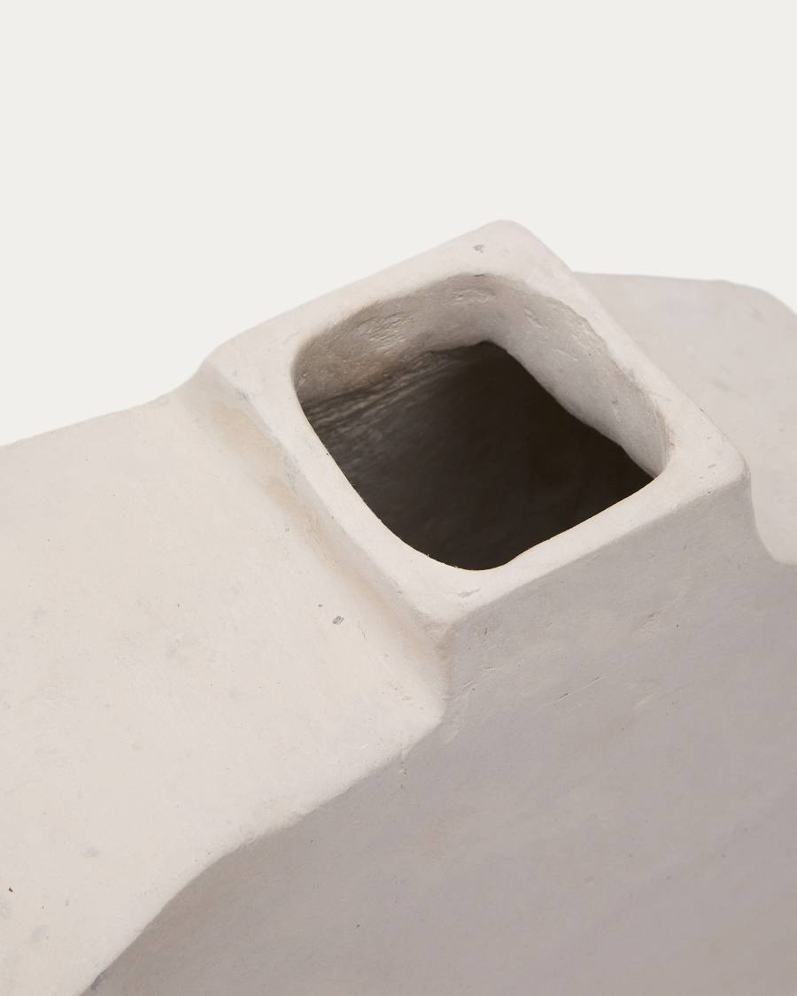 Vaso in cartapesta grigio Lahara 21 cm