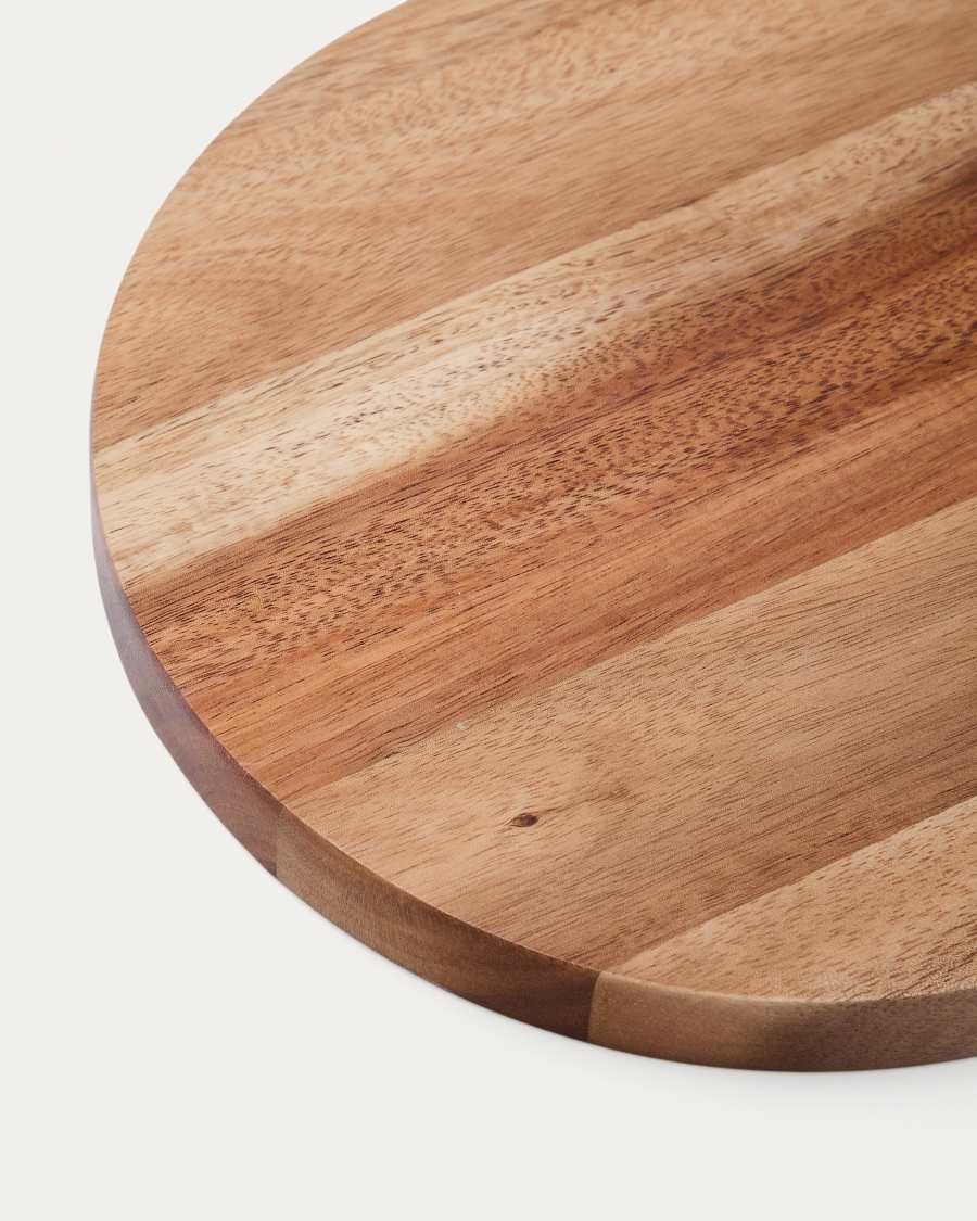 Zairin serving board in FSC 100% acacia wood and yellow metal