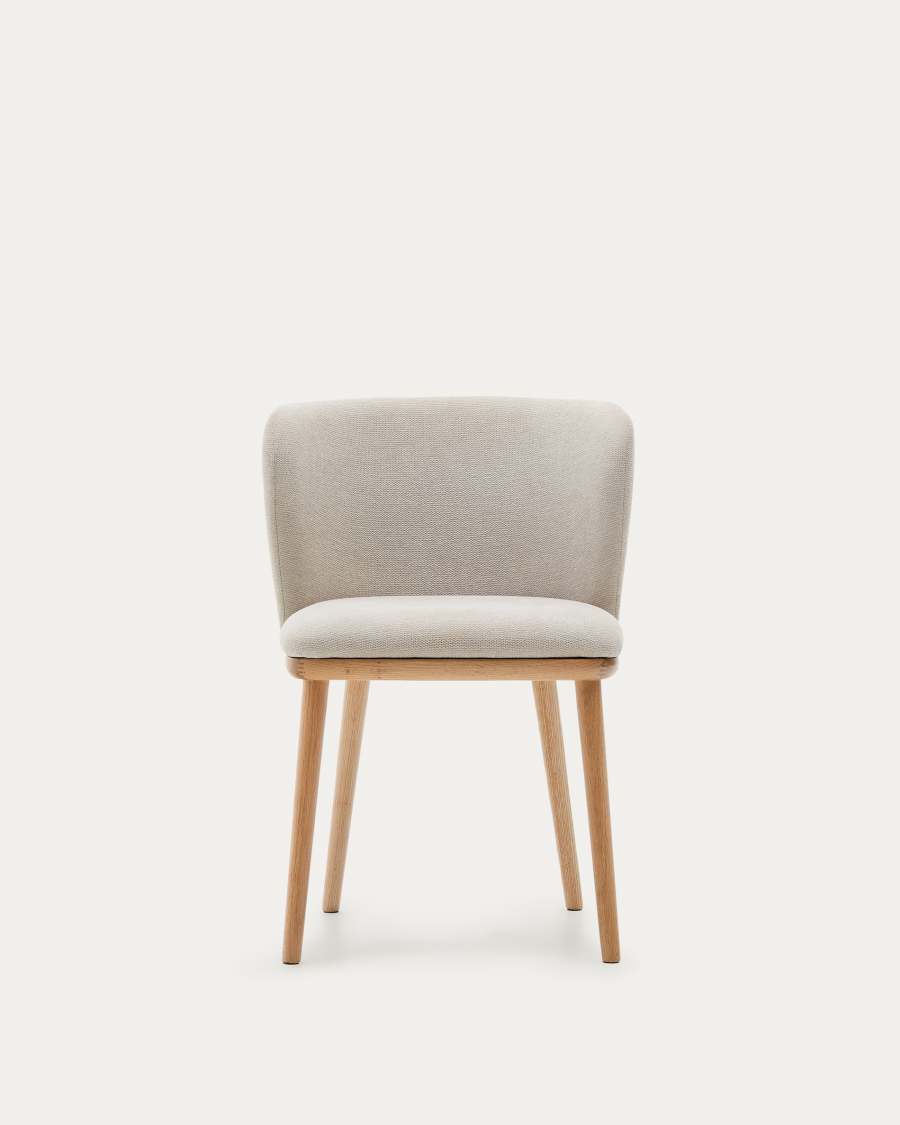 Sedia Ciselia cignilia beige legno di frassino finitura tono naturale FSC Mix Credit